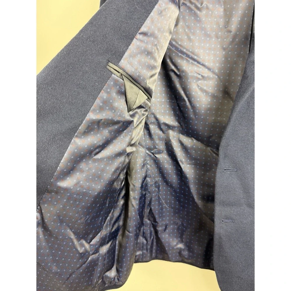 Lauren Ralph Lauren Lacrosse Blazer Wool Silk Cashmere Mens 43R Navy Blue New